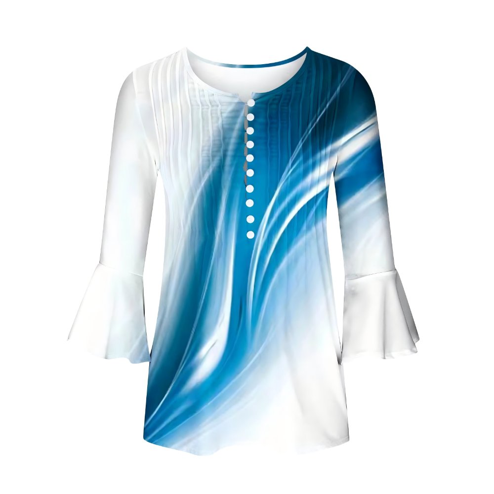 Flared Sleeve Long Sleeve Tops Flared Sleeve Apparel