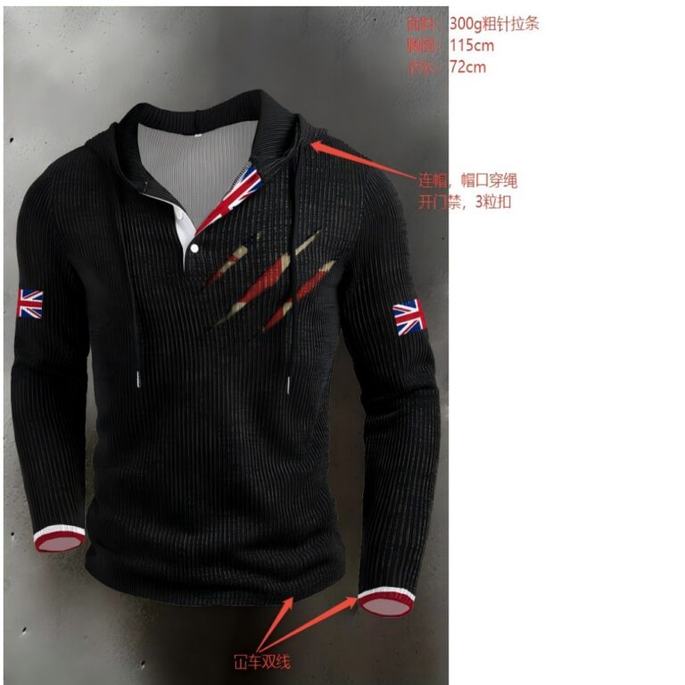 Men's Crew Neck Long Sleeve Tops Men's ApparelHoodie