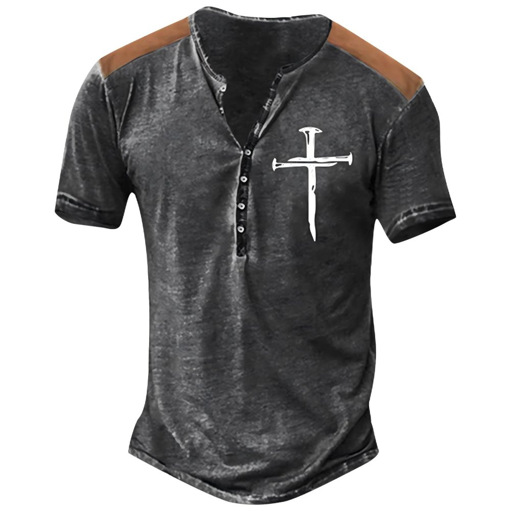 Seven-Button Short Sleeve Tops Seven-Button Short Sleeve Apparel